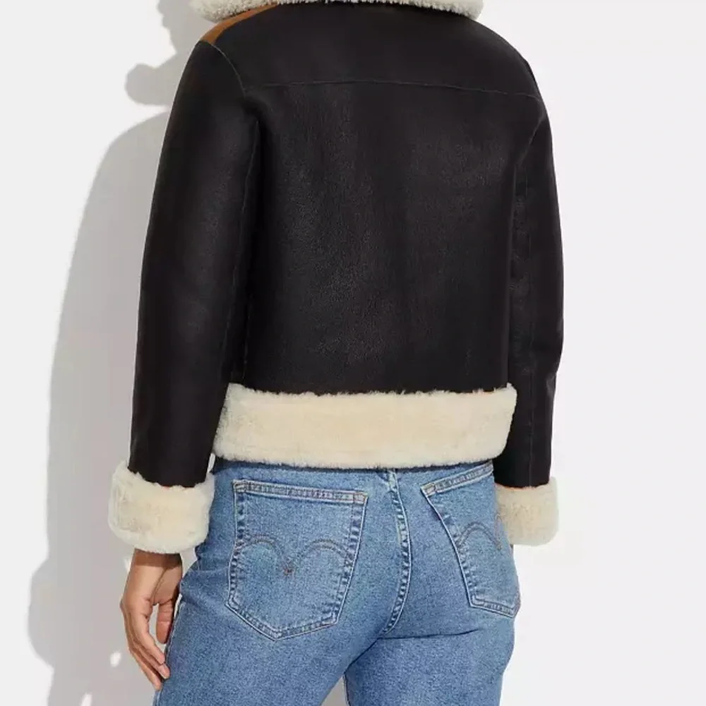 Coach Reversible Shearling Jacket - Picture 6 of 6